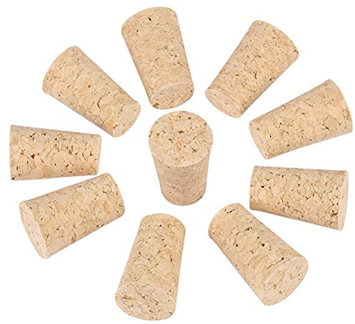 10 PCS Cork Tapered Corks aus Holz für Wein Bier Flaschenverschluss(22 * 17 * 35 mm)