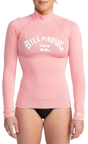 Billabong Tropic Surf LS Rashguard, Rosa (Flamingo), L para Mujer