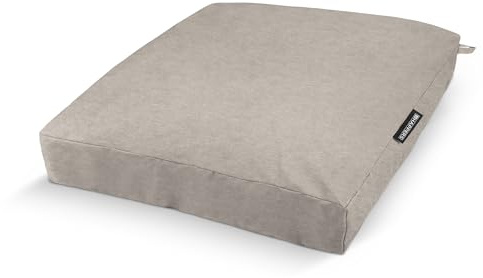HAPPERS Cojín de Suelo Naylim Mate Impermeable Multiusos para Exterior, Banco y Palets - Comodidad y Versatilidad en un sólo Cojín Piedra 60x60