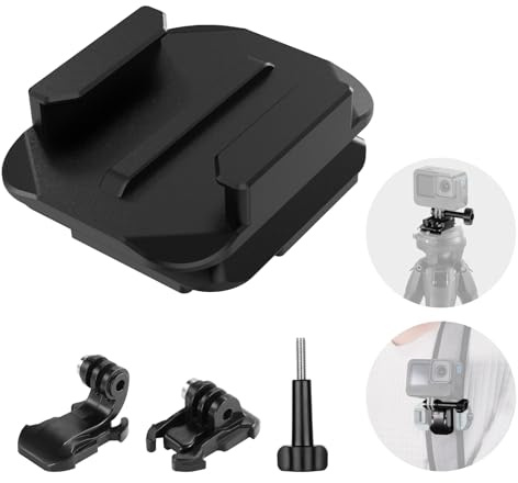 NEEWER Kit Adattatore per Montaggio a Tracolla per Zaino Compatibile con Peak Design Capture Clip V3 GoPro Insta360 AKASO DJI Osmo Action Camera Cage, Compatibile con Peak Design di Treppiede, QR016
