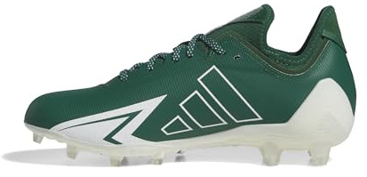 Adidas Men's Adizero Electric.1 American Football, Dark Green/White/Dark Green, 13