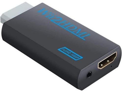 INF Adaptateur Wii vers HDMI, Adaptateur convertisseur Wii vers HDMI 720/1080P HD avec Sortie Audio 3,5 mm, convertisseur Wii vers HDMI pour Moniteur Wii, projecteur TV
