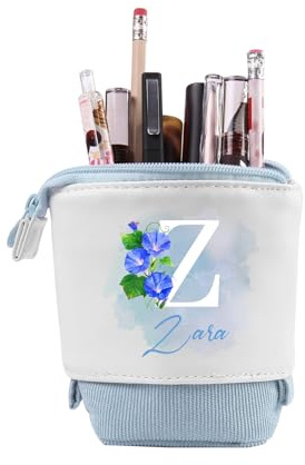 Wamantic Personalisierte Federmäppchen Teleskopisch Mäppchen für Mädchen Federmäppchen Reißverschluss Jungen Ständer Bleistifthalter mit Namen Stifteköcher Schulbedarf (Stil-6)