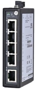 InHand Networks ISE2005D Switch Ethernet Industriale 5 Porte 10/100 Mbps, Switch di Rete Non Gestito per Guida DIN, Ultra Compatto, da -40°C a +75°C, Certificato CE/UL (Morsettiera Inclusa)