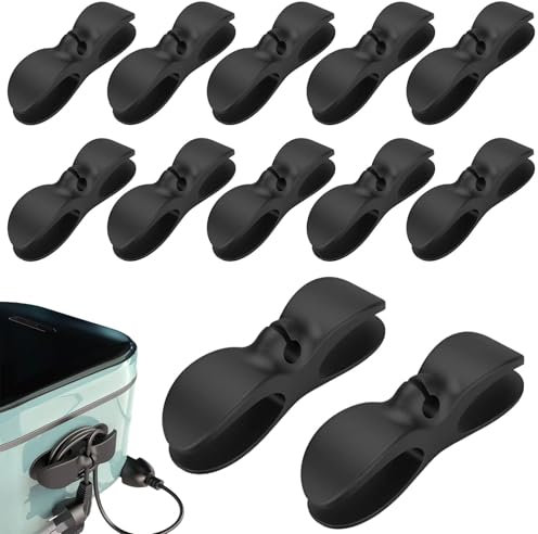 Organizzatore di Cavi da Cucina,Forreen 12 PCS Avvolgicavo per Elettrodomestici da Cucina Autoadesivo Pieghevole Versatile Organizer per Cavi Elettrodomestici per Mixer da Cucina