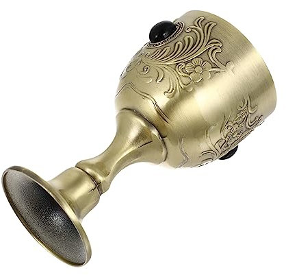 LIFKOME Copa De Vino De Aleación Europea Cáliz De Vino Diseño Vintage Para Casa