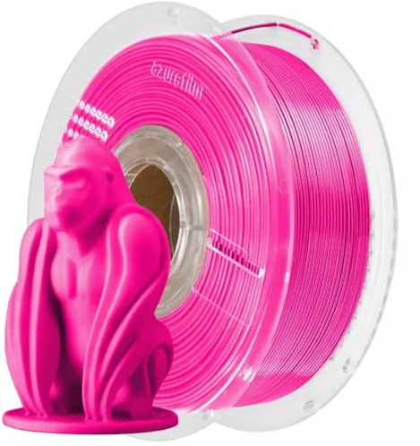 AzureFilm Filamento PETG Hyper Speed per Stampante 3D 1.75 mm – Su Bobina – Per Stampa ad Alta Velocità – Resistente, Durevole, Anti-umidità – Adesione Superiore (Rosa fucsia, 1Kg)