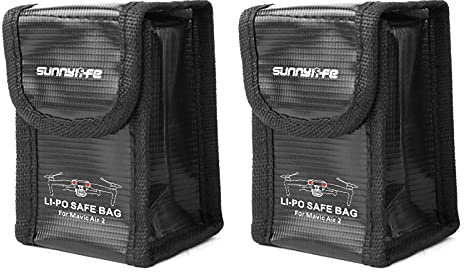 MotuTech Explosionsgeschützte Sicherheitstasche für DJI Air 2S/Mavic Air 2 LiPo-Akkus, explosionsgeschützte Aufbewahrungstasche (für 1 Akku x 2)