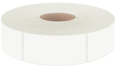 500 Etiquetas de Alimentos en Blanco Removibles, Resistentes al Agua/Aceite/Rasgaduras con Línea de Perforación para Contenedores de Alimentos en el Congelador, Tarros y Organización de Despensa