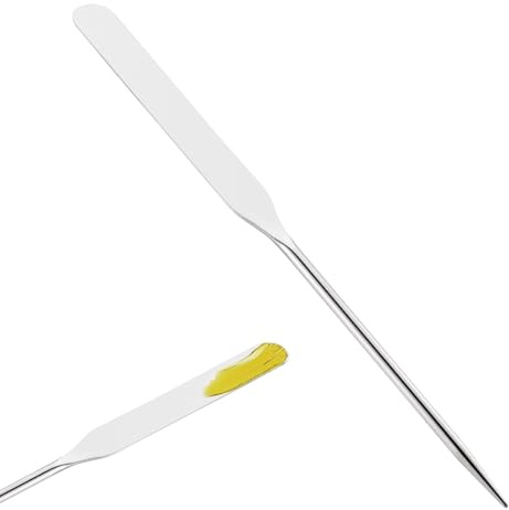 1 Pc Makeup Spatula For Foundation, Stainless Steel Foundation Spatula - Reusable Korean Cosmetic Spatula - Cosmetic Spatula For Women Korean Make Up, Mixing Foundation Nail Art Makeup Tools