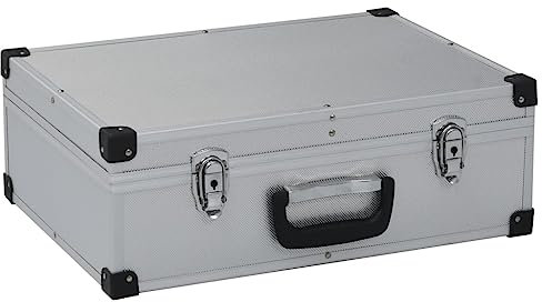 Makastle Werkzeugkoffer leer Werkzeugbox aus Aluminium Werkzeugkasten Werkzeugkiste für Heim- & Handwerker, Werkzeug Aufbewahrung, 46 x 33 x 16 cm