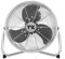 Metal Floor Fan - High Velocity Chrome Metal Tower Fan, 12 Inch, Gym Fan With 3 Speeds - Cooling Fans For Rooms Home, Garage, Office (BLACK)