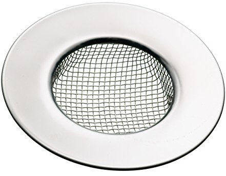 KitchenCraft Mesh Sink Strainer/Shower Drain Hair Catcher, Stainless Steel, 7.5 cm, Silver