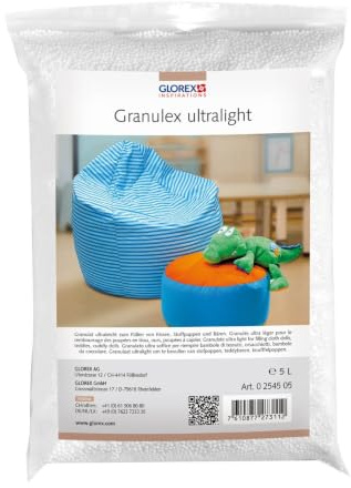 Glorex 0 2545 05 - Granulado ultraligero, Poliestireno, transparente, 5 litros