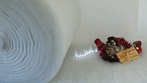 50m Metre Roll of Artificial Fake Snow Christmas Nativity Soft White Blanket