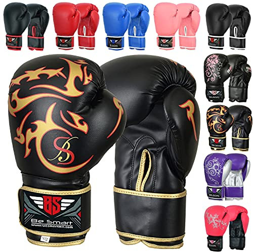 Damen Gel-Boxhandschuh, Schlagpolster, Boxhandschuhe für MMA & Muay Thai, Damen-Boxhandschuhe, Top-Produkt für die Damen-Fitness, damen Herren Kinder, gold