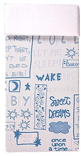 Evergreenweb - Materasso per Bambini 64x124 alto 12 cm Lettino o Culla + Cuscino ANTISOFFOCO su misura GRATIS con Fodera Blu Cotone 100% Naturale Tessuto Rivestimento Sfoderabile Anallergico Lavabile