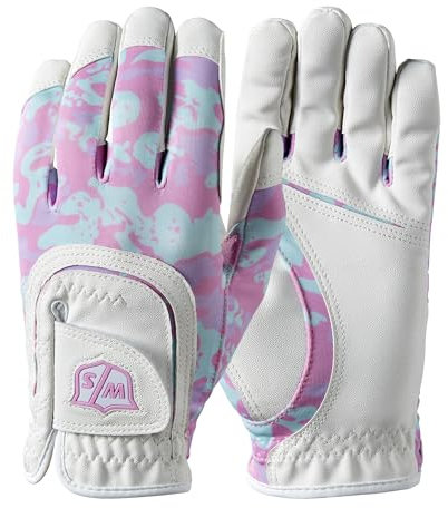 Wilson Unisex-Youth FIT All Golf Handschuh, White Pink, Einheitsgröße