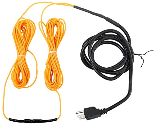 ANSIKE Cable de calefacción de suelo de 25 pies, cable eléctrico de calentamiento de suelo, cable calentador de suelo para plantas de invernadero, mantiene el suelo caliente para el suelo, jardín,