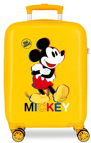 Joumma Disney Mickey 3D Maleta Infantil Amarillo 45x31x20 cms Rígido 1,8 kgs ABS 1,8 kgs 27,9 L Equipaje de Mano