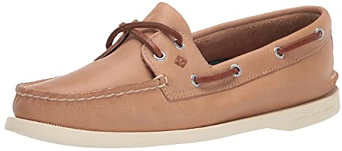 Sperry Men's Surveyor 2-Eye Boat Shoe, Natural, 8 Wide
