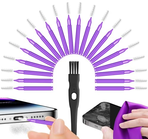 Rengöringsset för mobiltelefon och hörlurar laddningsuttag USB C rengöring