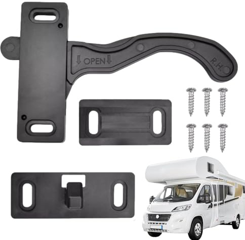 Generico Reemplazo del cierre de la pantalla - Kit de mango para, accesorio para piezas de remolque, puerta de hardware de bloqueo robusto unidad derecha para exterior, reparación, instalación de