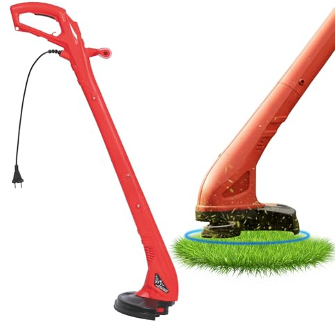 Avilia – Tagliabordi Elettrico 250W con Filo 6m Ø1.2mm e Protezione Anti-Detriti per Giardino, Ideale per Rifiniture Precise e Bordi Erba Perfetti, Sistema TAP AND GO Facile da Usare