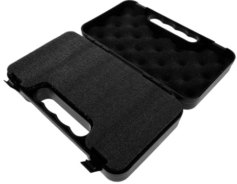 Ciieeo Caja Ligera Algodón Almacenamiento y Antirayaduras de Forro con Negro Estuche para Plástico Micrófono para Grabación Actuaciones