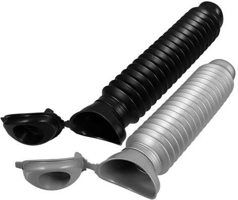 TEHAUX Lot de 2 Urinoirs de Voyage Portables Unisexes 750 Ml en Polypropylène Joint Étanche, Pliables et Faciles à Nettoyer, pour Voiture, Camping et Urgences en Extérieur