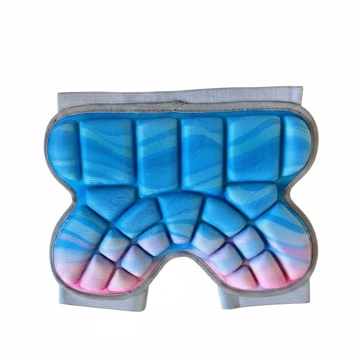 predolo Shorts Antiurto Protezione contro le Cadute Pantaloncini con Imbottitura EVA Comfortevole Attrezzatura Protettiva per Ragazze, Ragazzi, Skateboard , Rosa E Blu , Adolescente - M 30-45 Kg