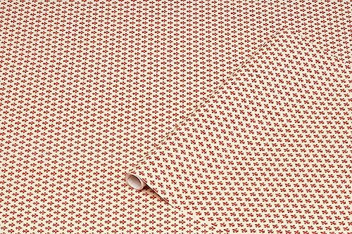 d-c-fix Möbel-Klebefolie Pitti Rot Lilie Muster 45 cm x 2 m - Möbelfolie selbstklebende Deko-Folie Schrank folieren Dekorfolie Motiv