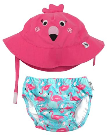 Zoocchini Costumino Contenitivo e Cappellino - Lavabile, Impermeabile, Protezione UPF 50+, 12-24 mesi