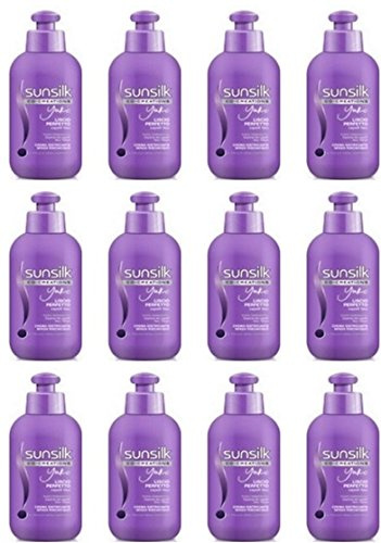 12 Crème Sunsilk Lisse Parfait Crème pour les Cheveux Lisses Réduit L'Effet Crépu