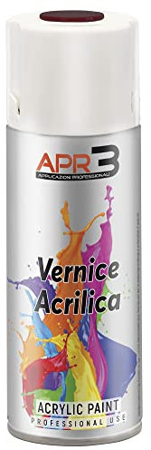 APR3 - S4008012 Vernis peinture Acrylique Multi-Usage, Couleur Marron Rouge RAL 8012, Aérosol En Fer-Blanc Recyclable de 400 ml