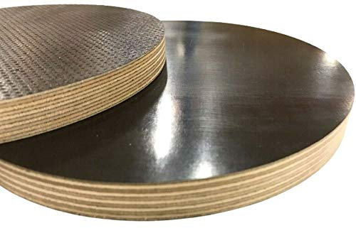 9-27mm Runde Holzscheibe Holz Rund Kreis Siebdruckplatte Scheibe Multiplex Tischplatte 80-1200mm (Stärke 18mm, ø850mm)