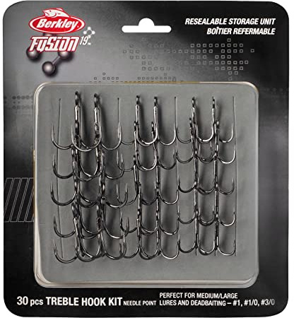 Berkley Fusion19 Drillingsset- Hakenset - Deadbait Drillinge- Hecht, Zander