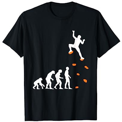 Kletter Evolution Kletterwand Klettern Bouldern T-Shirt