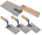 Angoily 4Pièces Kit de Truelles Acier Inoxydable pour Enduit et Plâtre Spatules de Construction avec Poignée Outils de Maçonnerie pour Nivellement et Façonnage Du Mortier