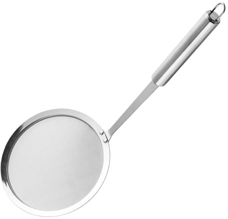 Schiumarola a rete ultrafine – colino/schiumarola | Cucchiaio per olio a maglia fine in acciaio inox | cucchiaio colino a maglia fine | filtro filtro friggitrice schiumarola cucchiaio | cucchiaio per