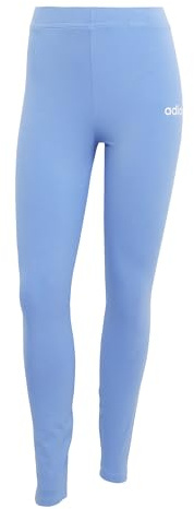 adidas Damen ESSENTIALS LINEAR COTTON LEGGINGS, blue fusion/white, S