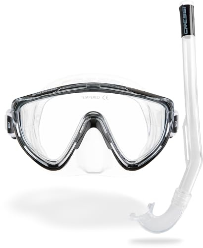 Cressi Tinetto & Mini Island Mask & Snorkel Kits, Claro/Negro