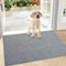 Schmutzfangmatte Innen 80 x 120 cm, rutschfest Fußmatte Außen und Innen, Waschbar Sauberlaufmatte Türmatte, Wasserdicht Eingangsteppich, Absorbierend Fussmatte für Eingang, Haustür, Flur, Grau