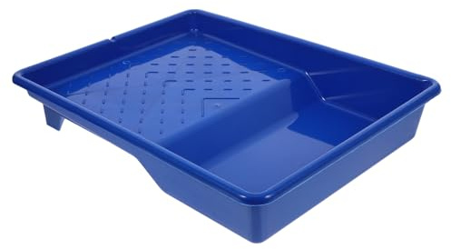 Generico Vassoio per Vernice 9 Pollici in Plastica Blu Vaschetta per Rullo, Attrezzatura per Verniciatura Domestica, Rivestimenti per Vaschette di Vernice, Facile da Pulire e Trasportare