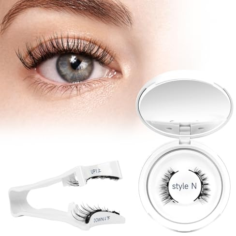 Higu Clace PestañAs MagnéTicas Con Aplicador, PestañAs MagnéTicas Sin Delineador De Ojos, Aspecto Natural, Magnetic Eyelashes No Necesita Pegamento(Kit-N5)