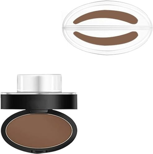 Polvo de sello de cejas, juego de sellos de cejas impermeable, polvo de sello de cejas, herramienta de definición de cejas apta para principiantes, crea una forma natural de cejas, impermeable y a