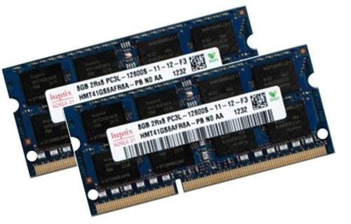 Hynix 16GB Dual Channel Kit 2 x 8 GB 204 pin DDR3-1600 SO-DIMM (1600Mhz, PC3-12800, CL11, 1.35V, für Apple und Notebook)