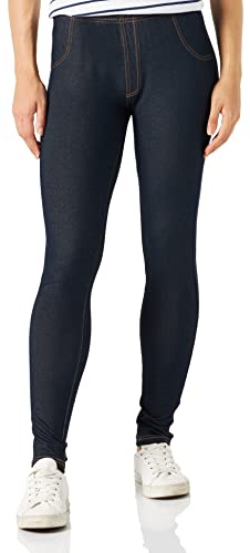 Nur Die Treggings, Leggings Donna, Blu (Dunkel Jeans 339), L (44-46)