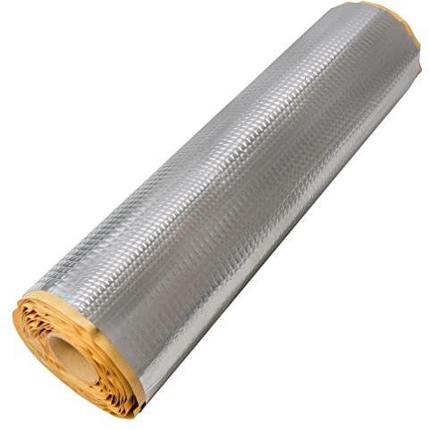 IGOERTZ Tappetino isolante in alluminio butilico, antirumore, ricambio bitume, 50 x 400 cm, per porta auto, HiFi