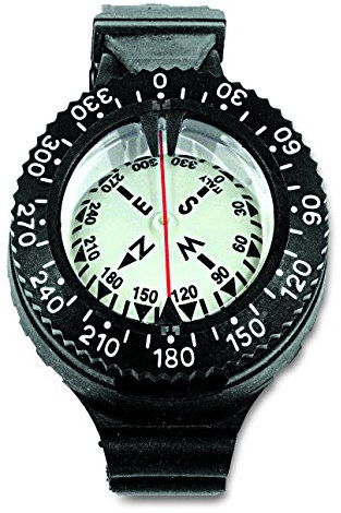 Best divers jts091 Kompass Armbanduhr, Silber, 6 x 4 cm